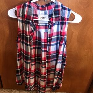 Flannel Tank Botton Down