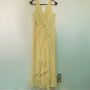 Vera Wang Canary Yellow Formal Gown