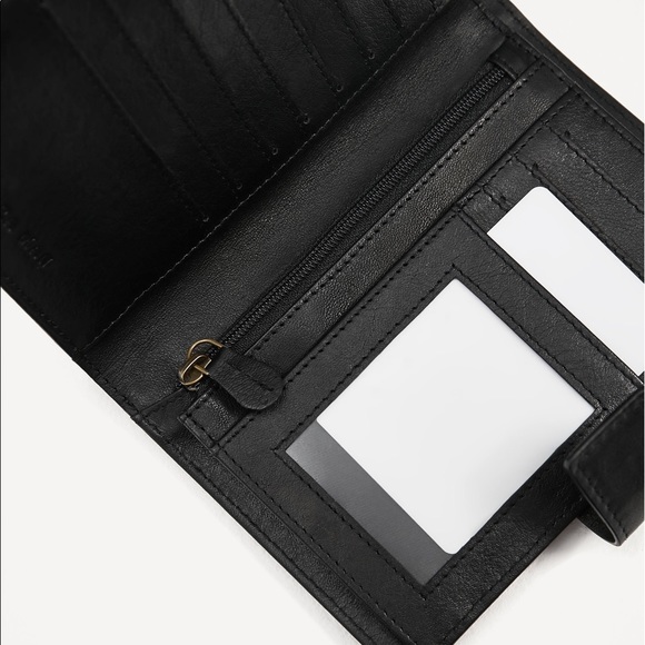 Zara Bags Wallet Black Leather Card Holder Man Poshmark