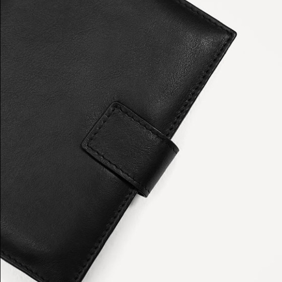 Zara Bags Wallet Black Leather Card Holder Man Poshmark