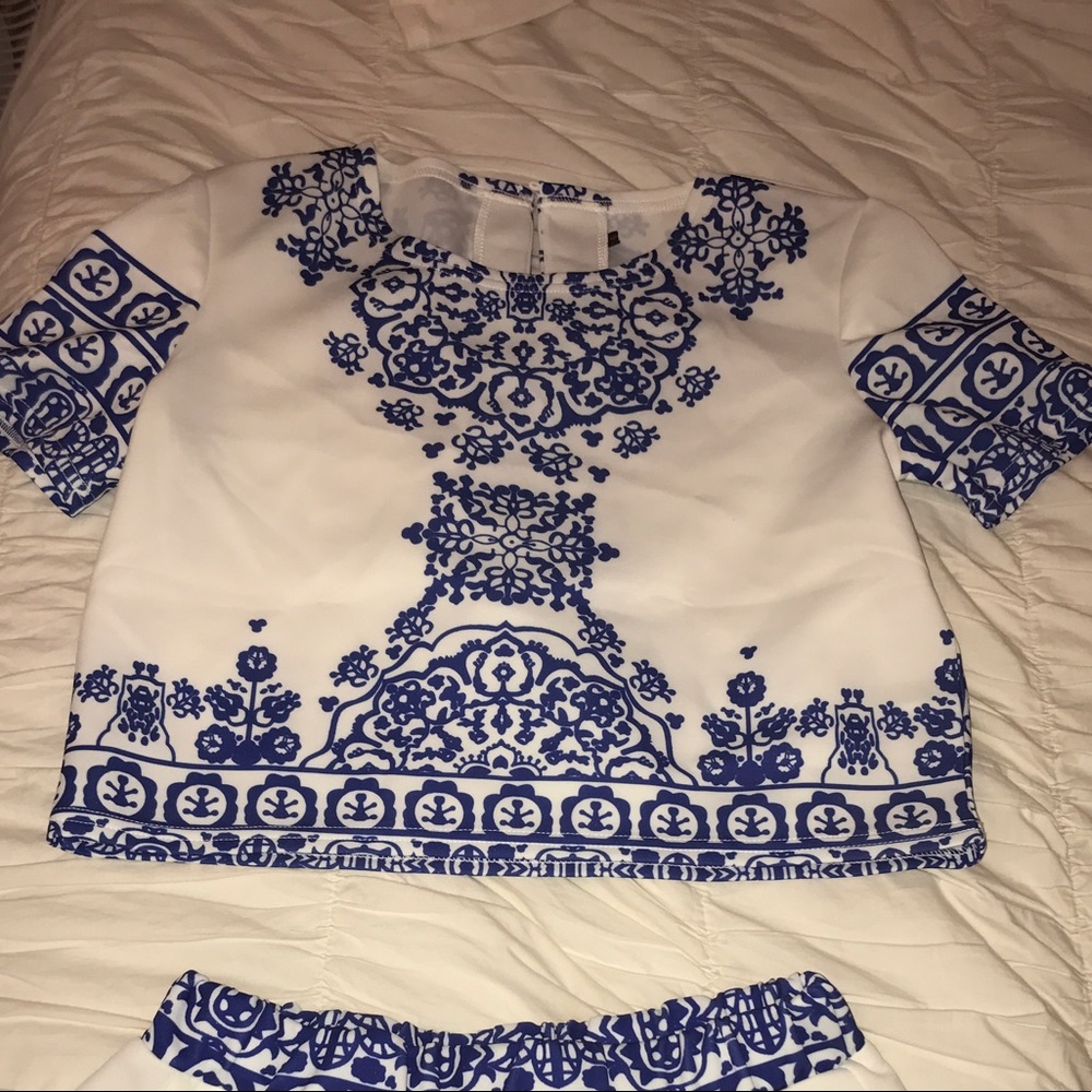 Never worn two piece set. Matching top and bottom.