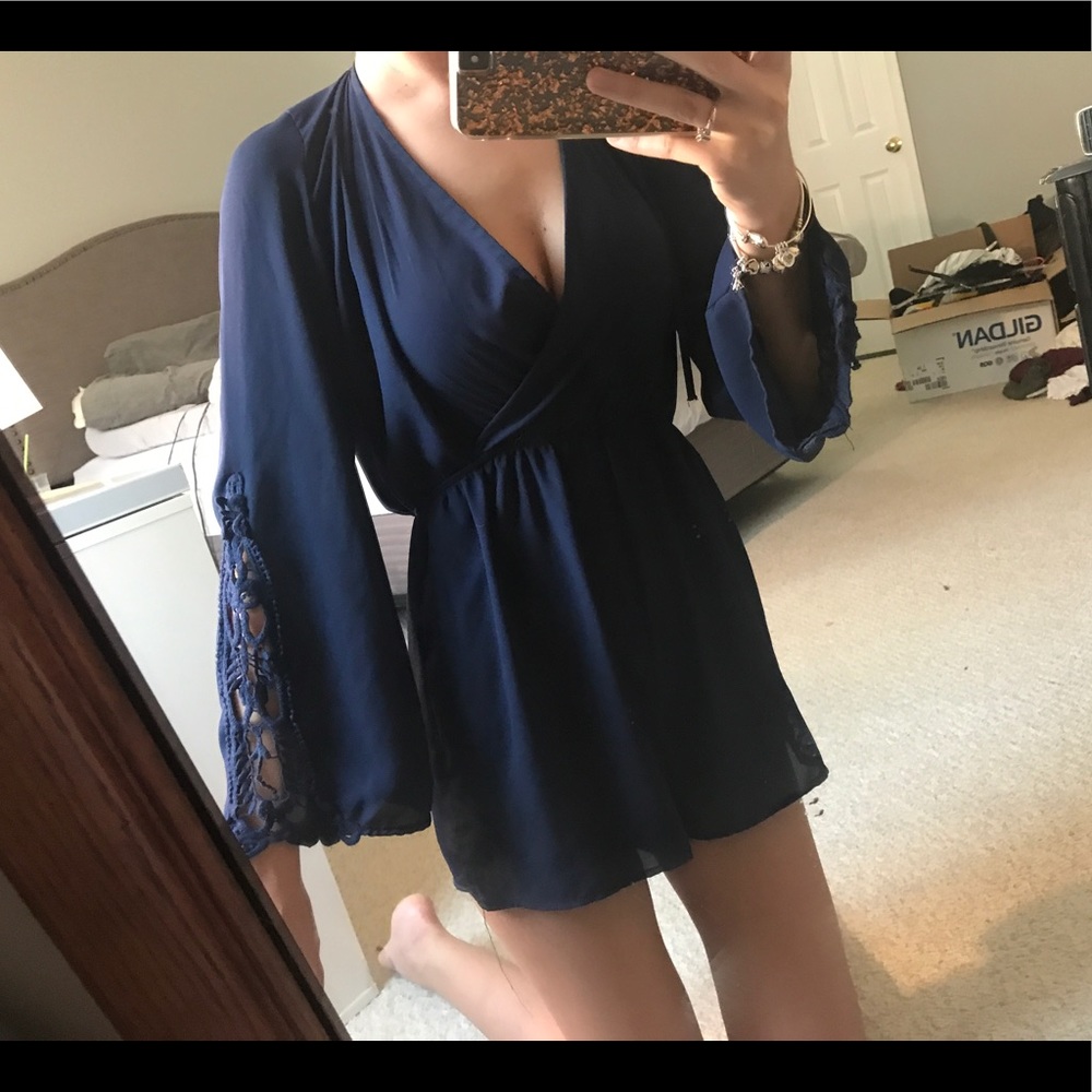 Navy romper