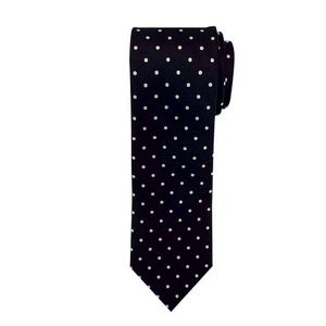 Navy Blue with White Polka Dots Tie