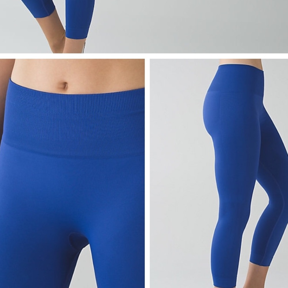 NEVER WORN GREY LULULEMON ZONE IN CROP