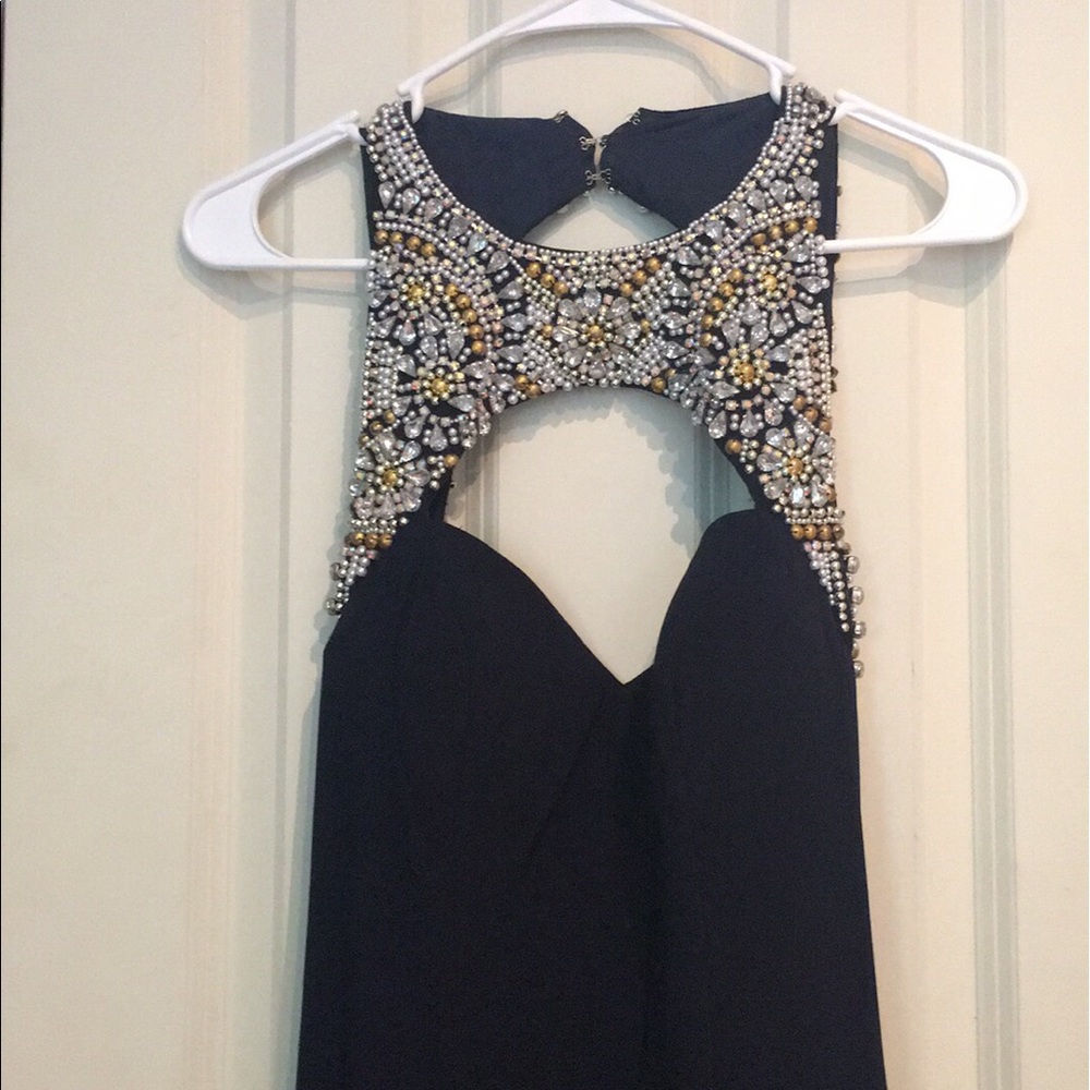 Navy prom dress