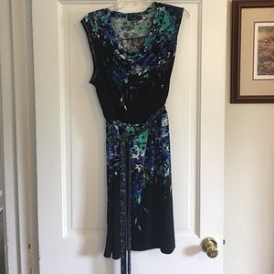 Apt. 9 Navy Floral Print Dress