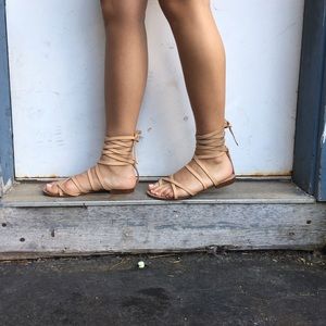 Lace-Up Sandals