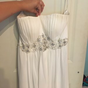 White prom dress