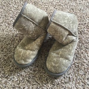 Authentic Grey Paisley Uggs