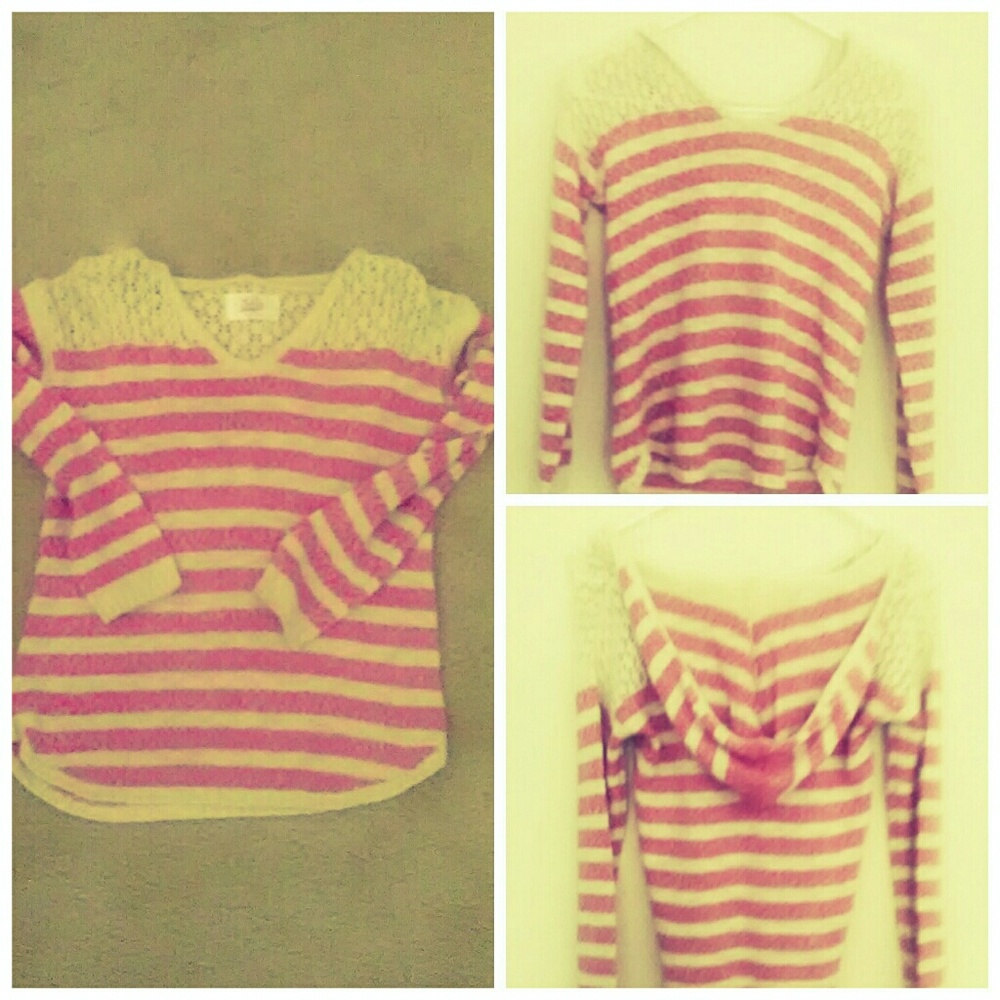 A JUSTICE STRIPED SWEATER
