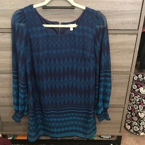 Navy, long sleeve belk dress