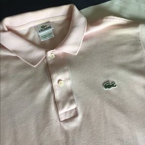 Lacoste polo size M pink