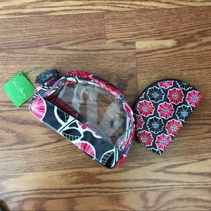 Vera Bradley Cheery Blossom Cosmetic Duo. NWT Vera Bradley Cheery Blossom Cosmetic Duo. NWT