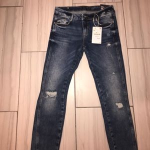 NEW Zara distressed jeans