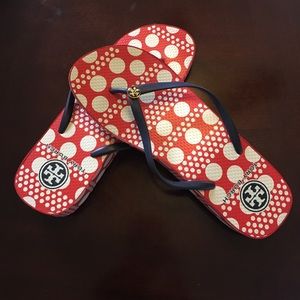 Tory Butch Red, White, and Blue Flips