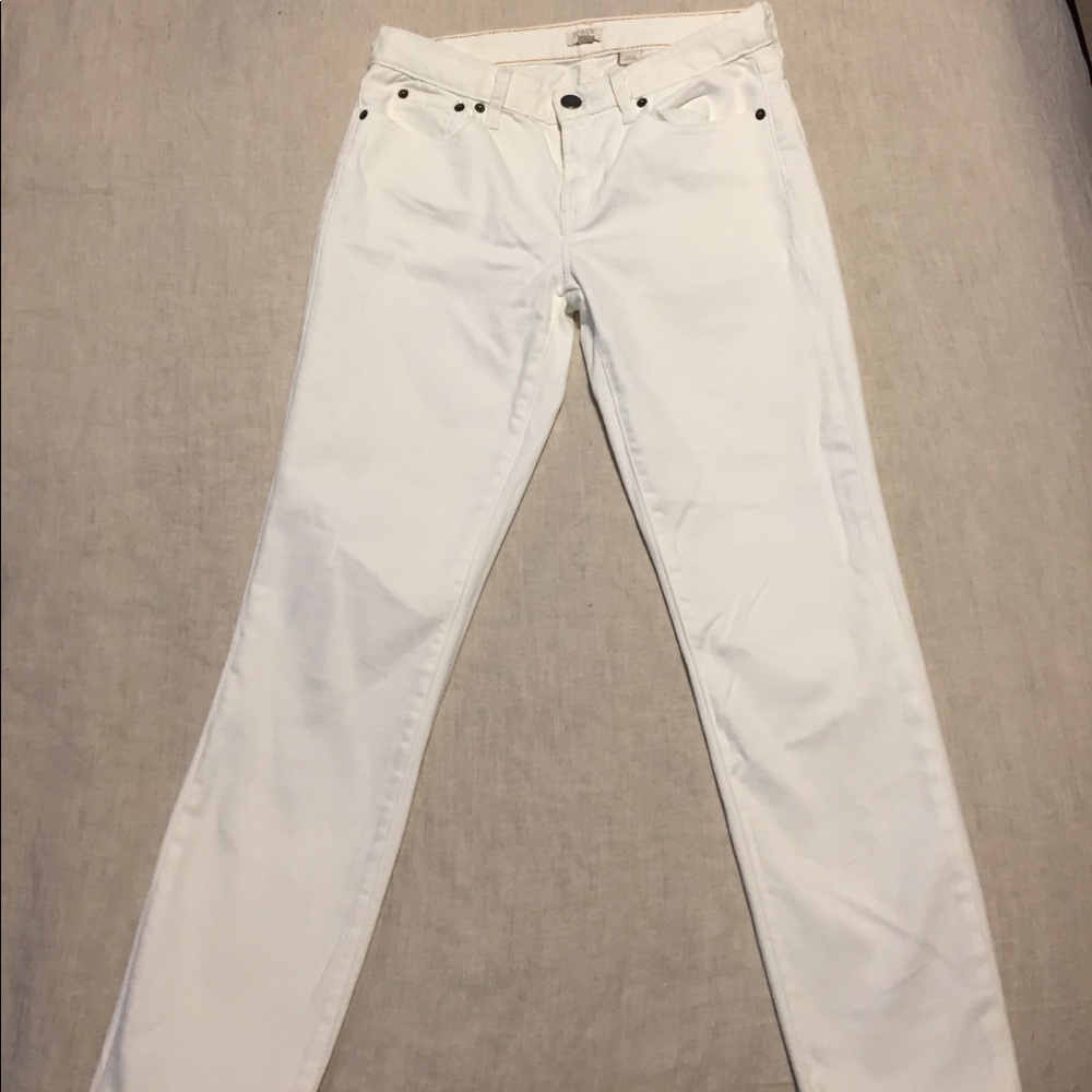J crew white ankle jeans 28