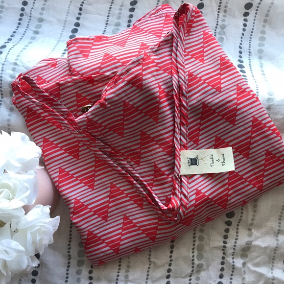 Needle & Thread Chevron Dress * Orange/cream - Picture 2 of 8