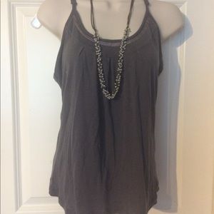 Sequin Gray Tank Top