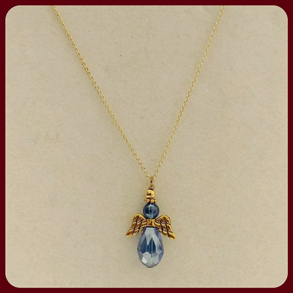 Sapphire Angel Necklace