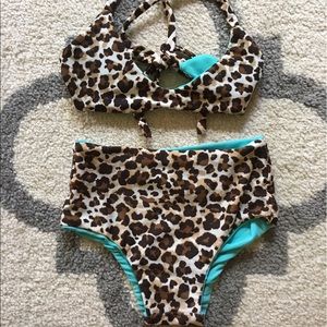 Kelealove swimwear toddler two piece bikini set