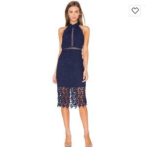 Bardot gemma dress in navy blue