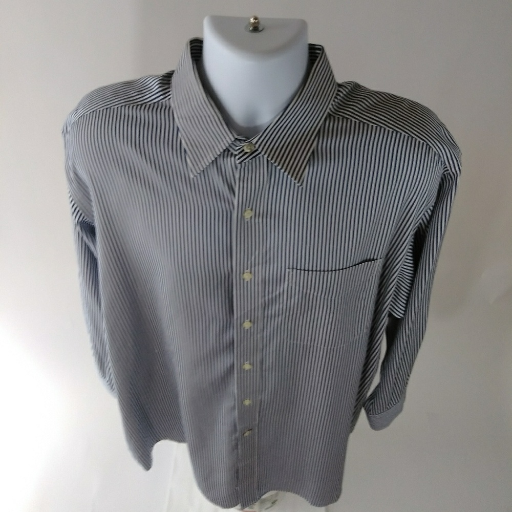 Tommy Hilfiger Men's Blue White Striped Shirt XL