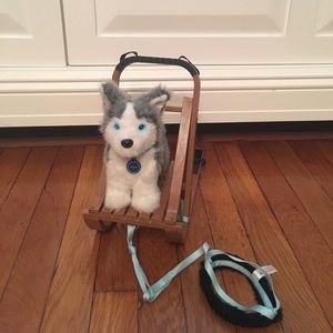 MOVING SALE - American Girl snow dog w. Sleigh