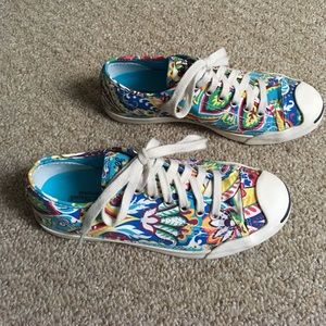 Converse Jack Purcell pattern sneakers