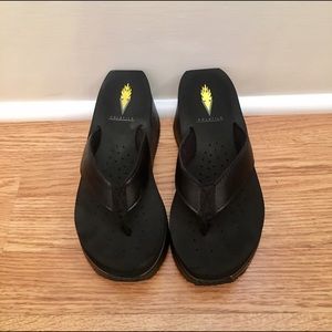 Black Volatile Sandals
