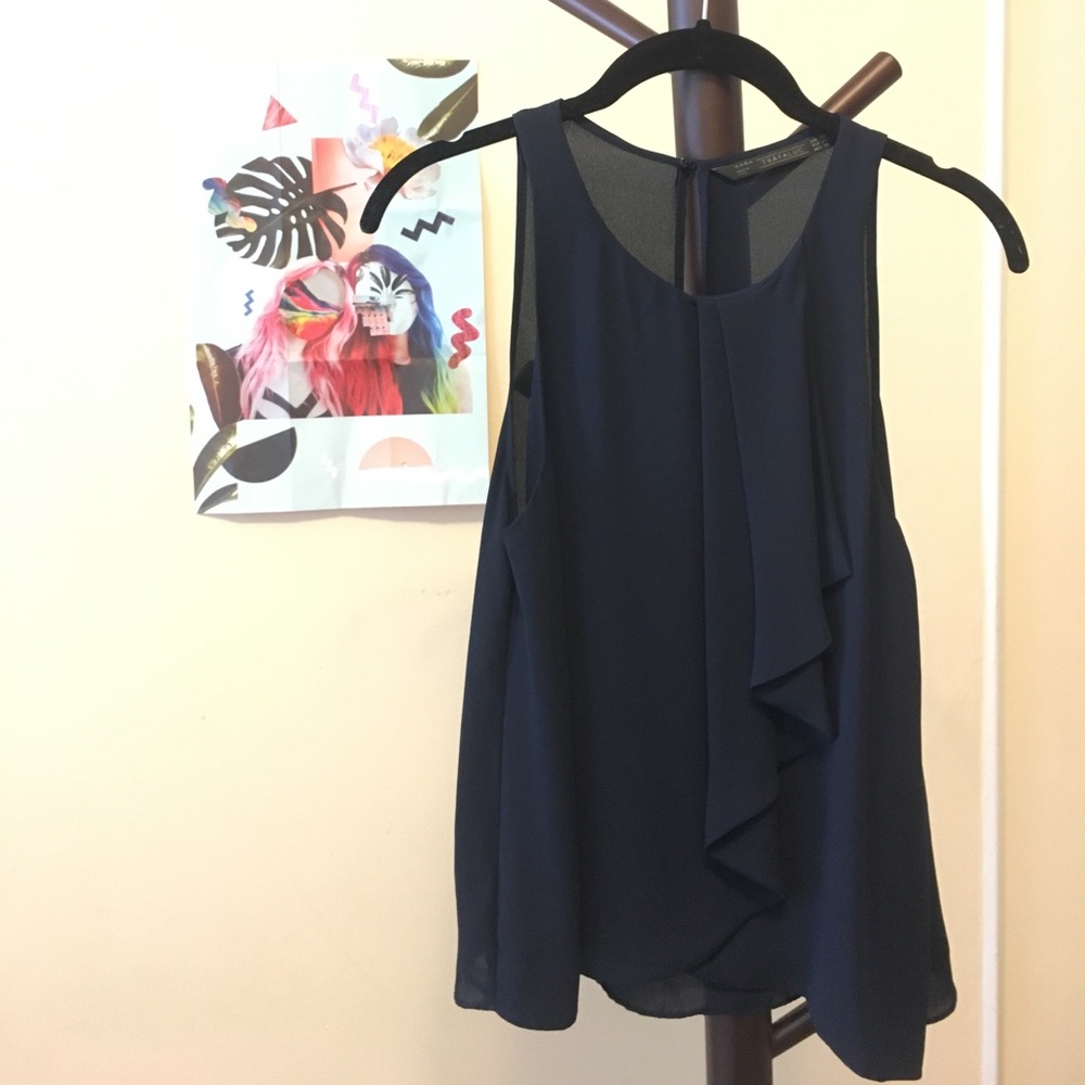Dark blue Zara top