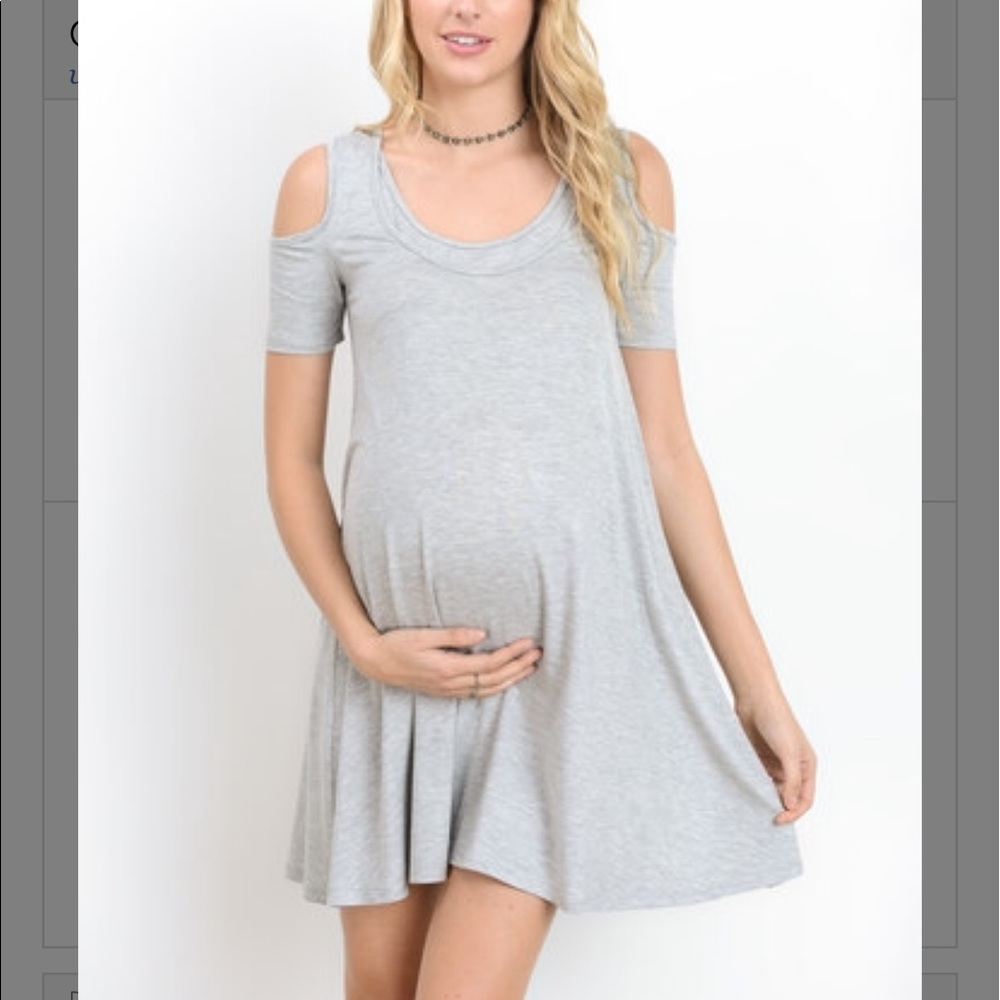 NWOT Maternity/Nursing Cold Shoulder Dress