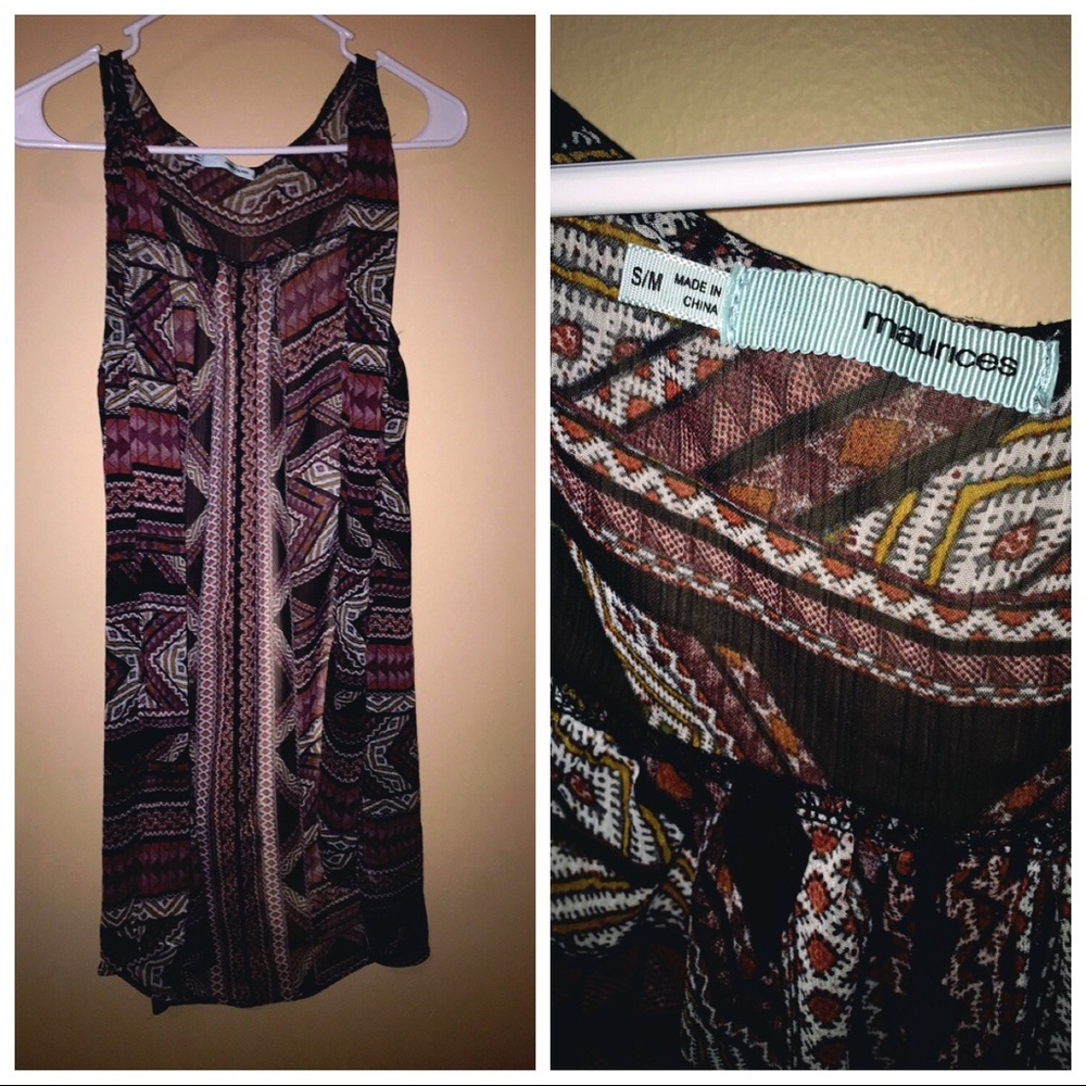 Maurice's Sleeveless Long Cardigan