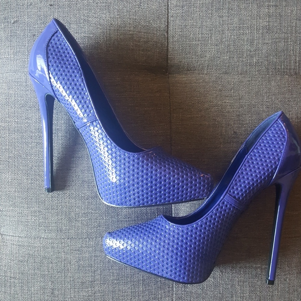 Blue Platform Heels