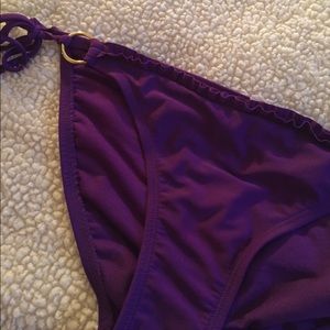 Purple plum color Bikini Bottoms w/ gold hardware