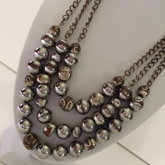 Chico's Triple Strand Statement Necklace - Picture 4 of 5