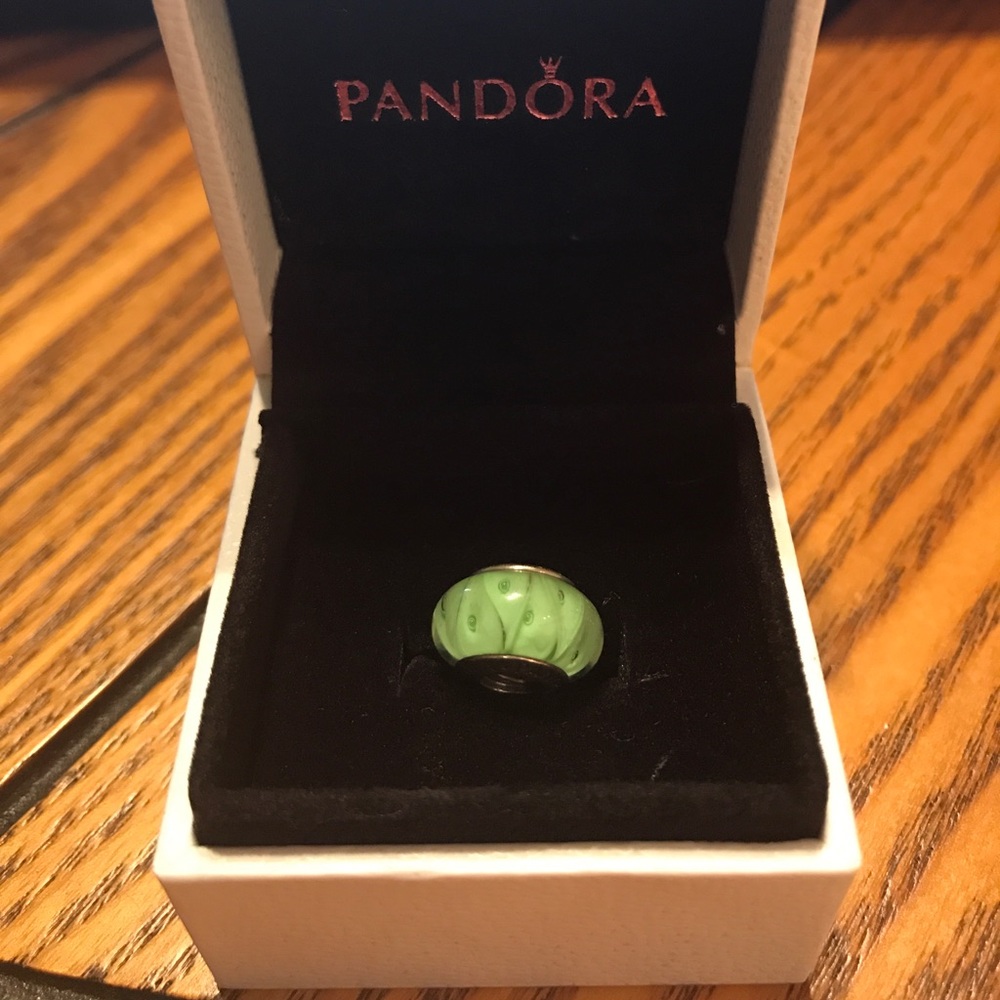 Light green Pandora charm