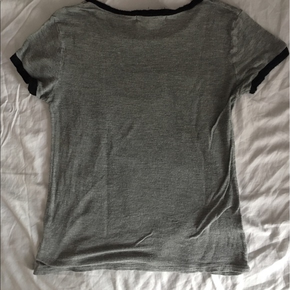 UO Grey Ringer Tee - Picture 2 of 3