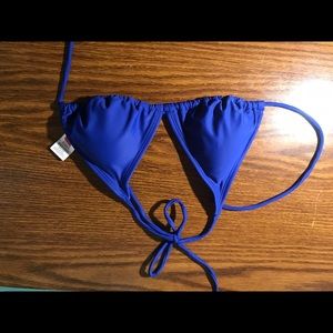 Blue Bikini Top