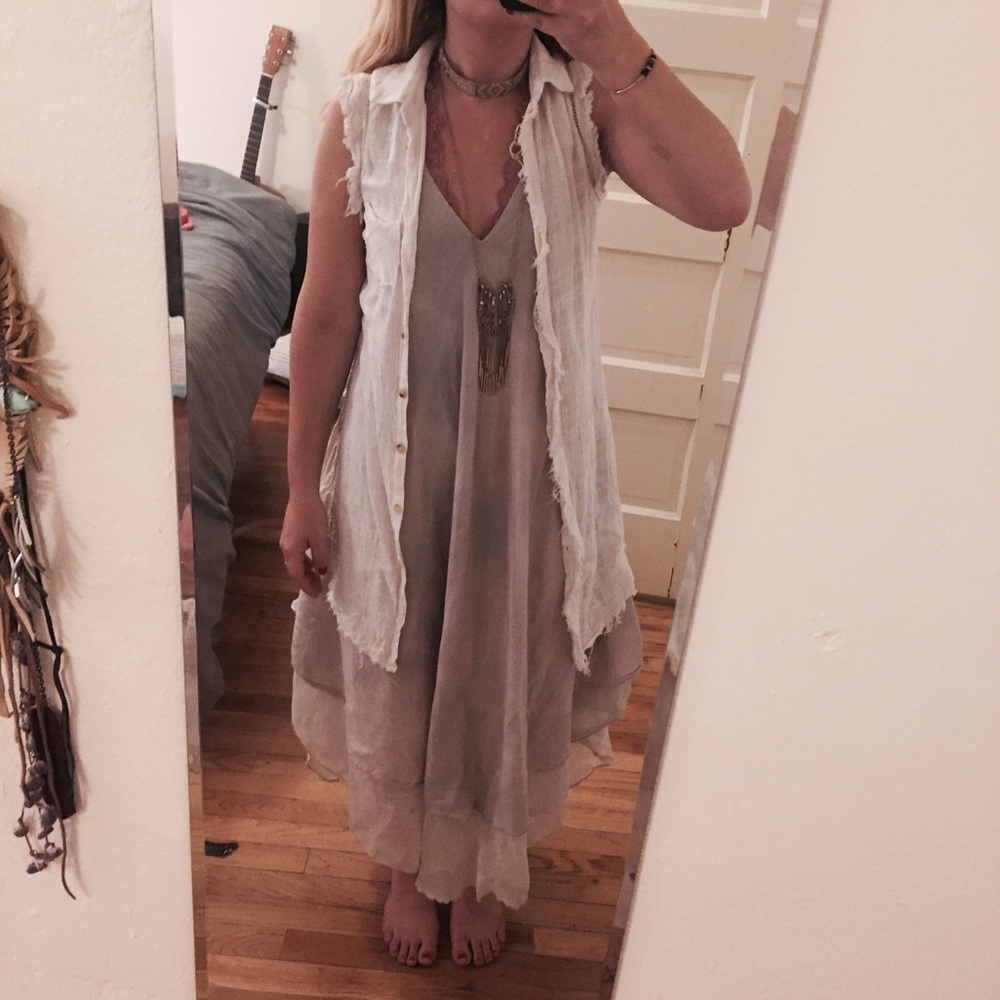 Winged kimchi blue tunic