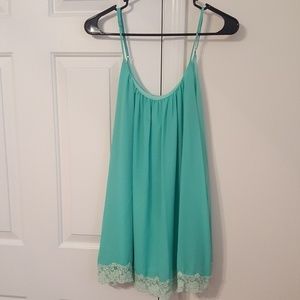 🆕️Turquoise Baby Doll Tank/Dress