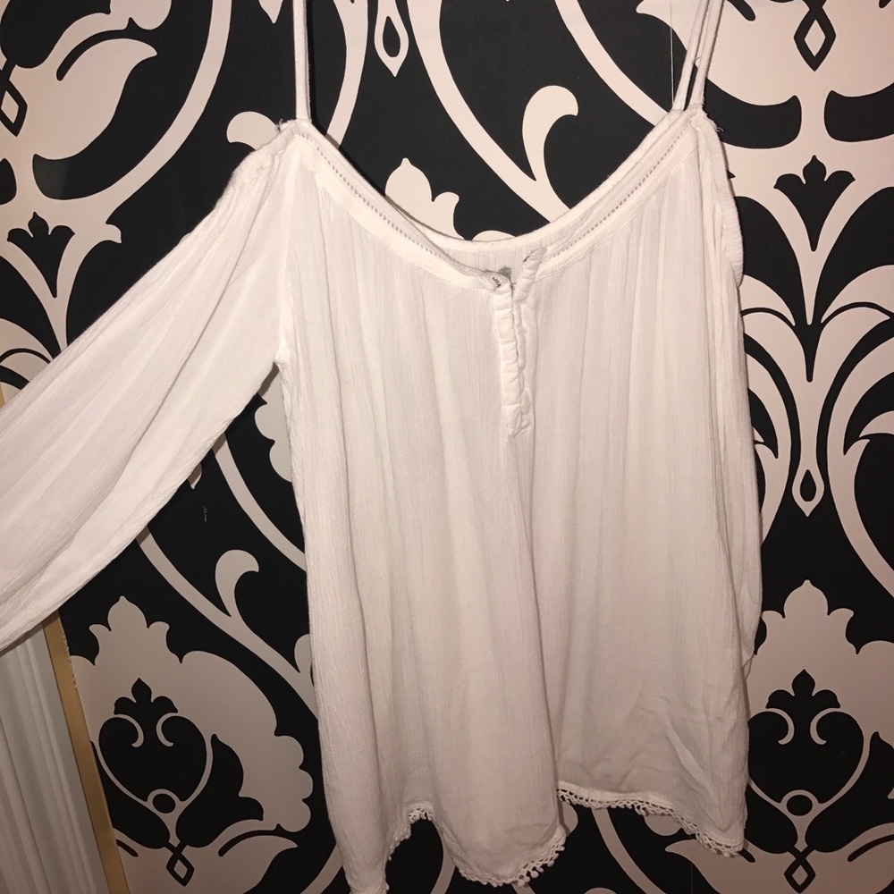 Urban Outfitters white off the shoulder top