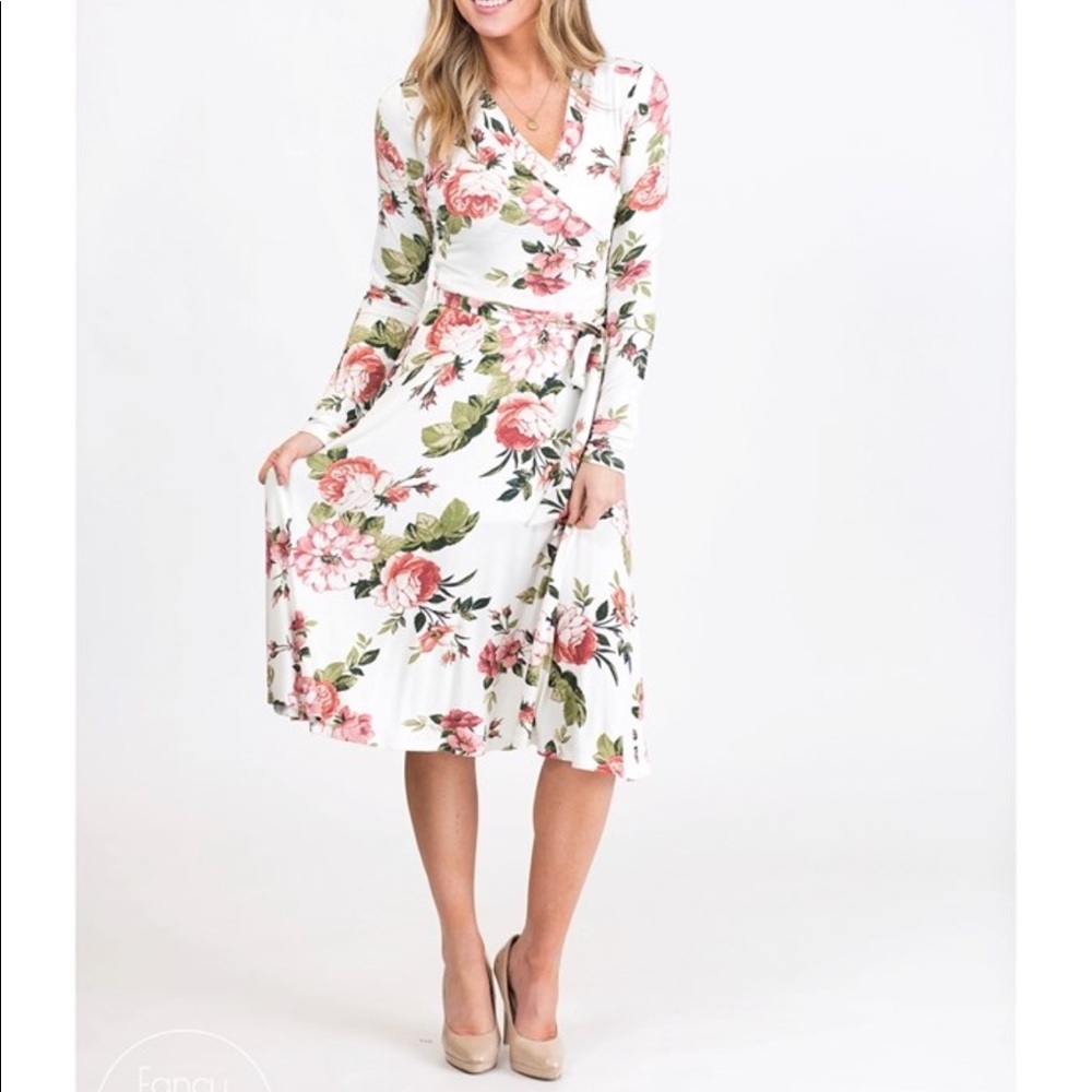 Floral Wrap Dress