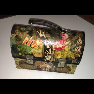 Vintage decoupage metal lunchbox Purse