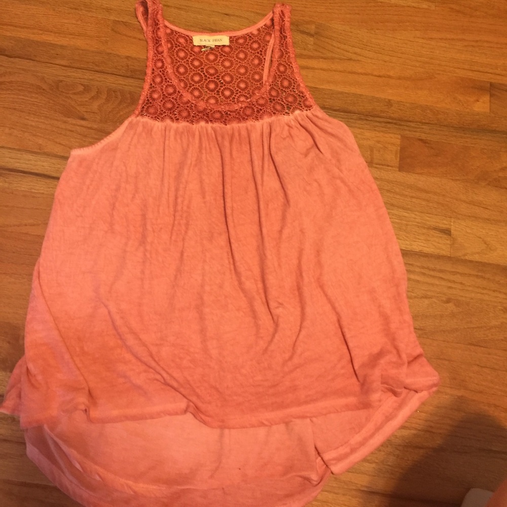 Peachy colored medium Black Swan tank top