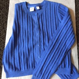 GapKids Blue Cotton Cardigan