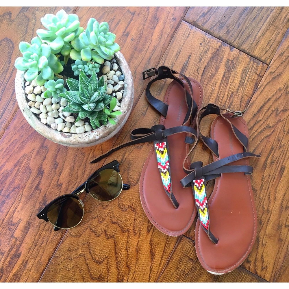 Beaded Tribal Sandals