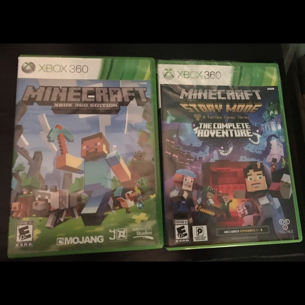 Xbox 360 games minecraft just bought in April