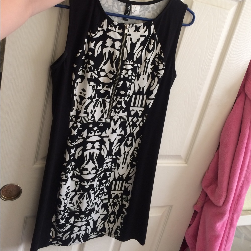 H&M mini dress with front zipper