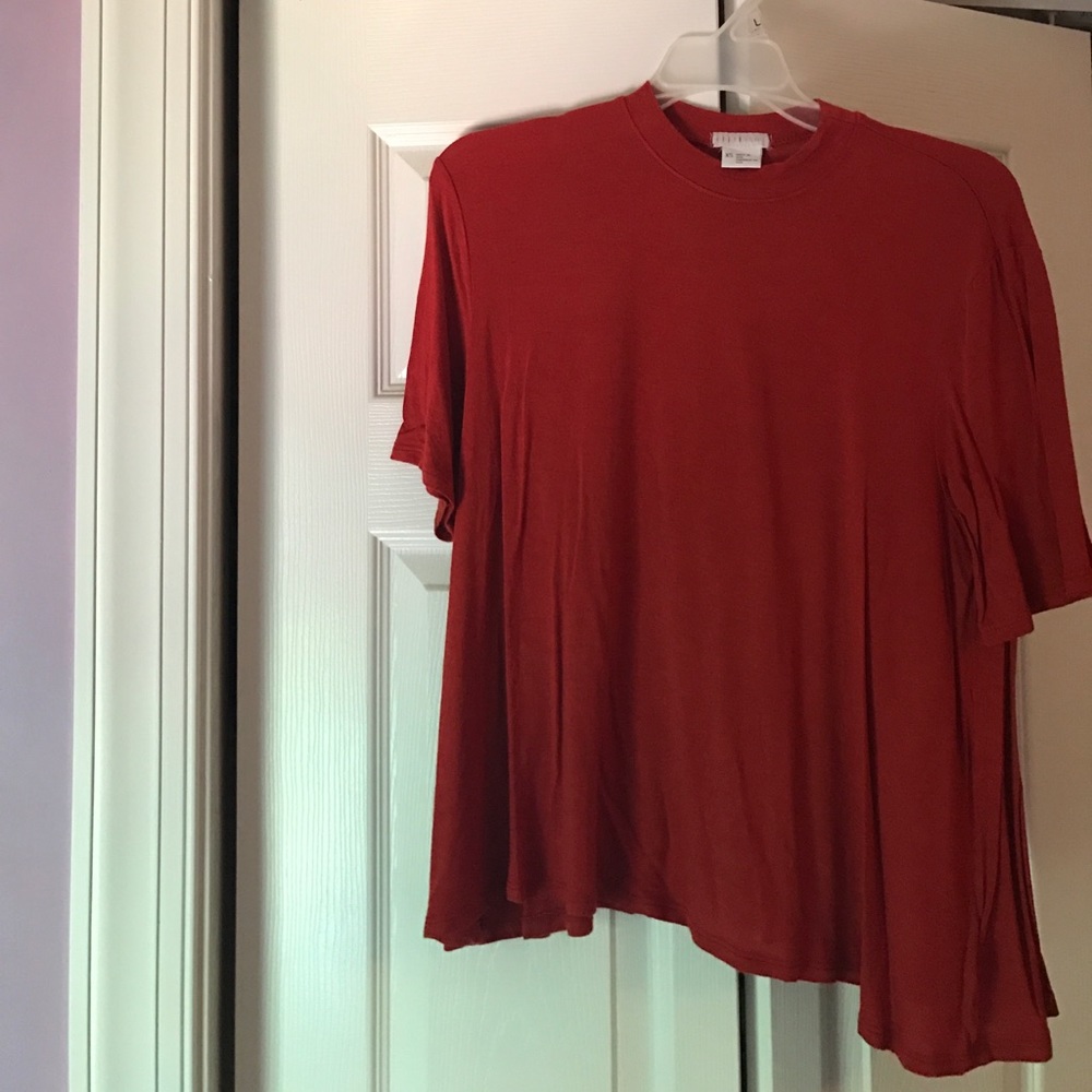 Urban high neck flowey shirt