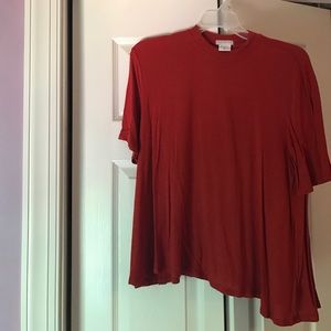 Urban high neck flowey shirt